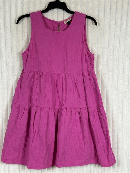 Universal Thread Dresses & Skirts - Universal Thread pink tiered sleeveless gauze short dress L
